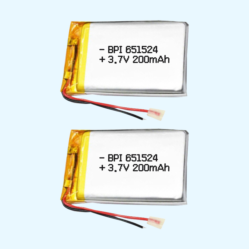 651524 200mah BPI倍特力聚合物電池寬溫電池 適用于車載設備電池
