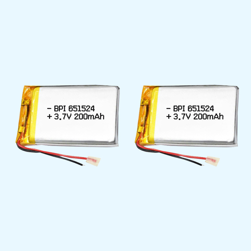 651524 200mah BPI倍特力聚合物電池寬溫電池 適用于車載設備電池