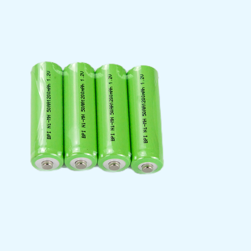 鎳氫電池50AA1200毫安,5號(hào)充電電池,兒童玩具太陽(yáng)能燈智能門(mén)鎖電池廠(chǎng)家