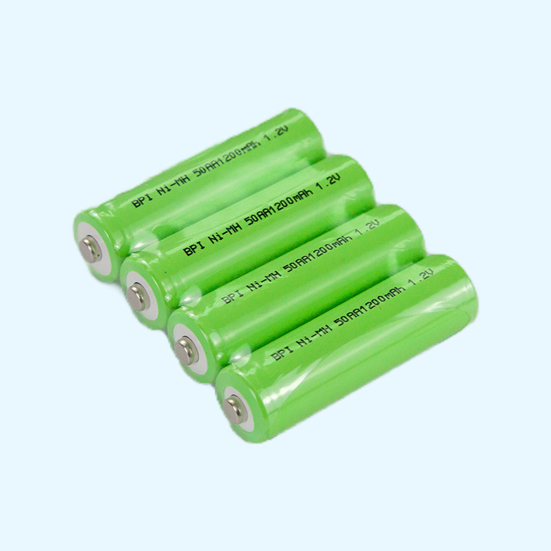 鎳氫電池50AA1200毫安,5號(hào)充電電池,兒童玩具太陽(yáng)能燈智能門(mén)鎖電池廠(chǎng)家