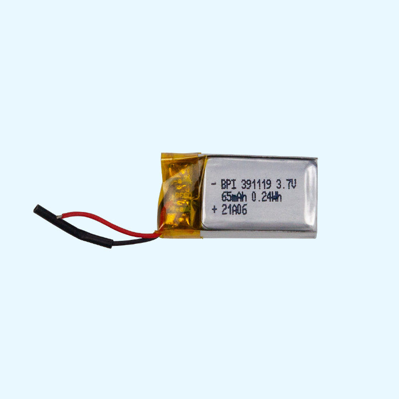 391119-50mah 3.7v藍牙耳機，藍牙充電盒鋰電池，藍牙小音箱聚合物電池